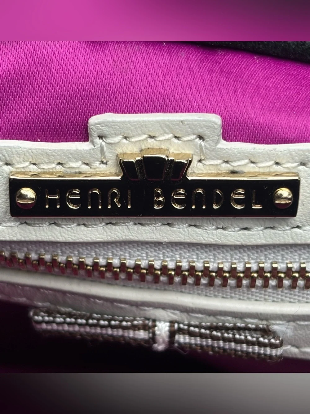 Henri Bendel Suede Leather Shoulder Bag - Picture 6 of 17